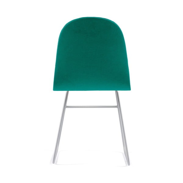 Tyrkysová židle s kovovými nohami Iker Mannequin V Triangle-image-1