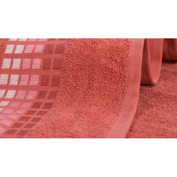 Roosa puuvillane rätik 70x140 cm Darwin - My House-image-1