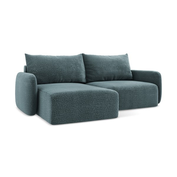 Türkiissinine diivanvoodi koos panipaigaga nurgas diivan (vasakpoolne nurk) Kalena - Makamii-image-1