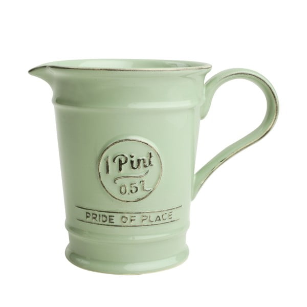 Zelený keramický džbánek T&G Woodware Pride Of Place, 500 ml