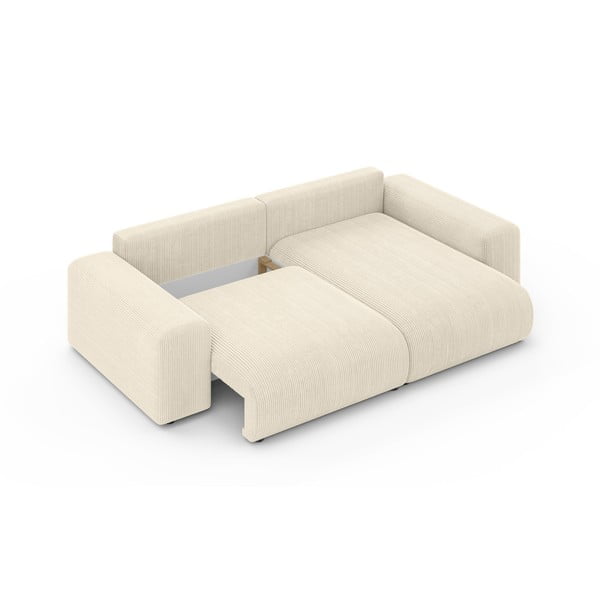 Kreem velvetist panipaigaga nurgadiivanvoodi (muutuv) Luma – Ropez-image-4