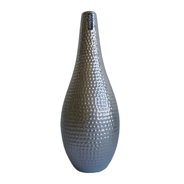 Stříbrná váza Shine Dots, 36 cm