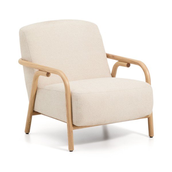 Beež šenillist tugitool Sylo - Kave Home