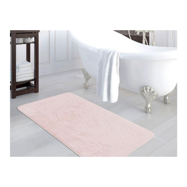 Růžová koupelnová předložka Madame Coco, 80 x 140 cm