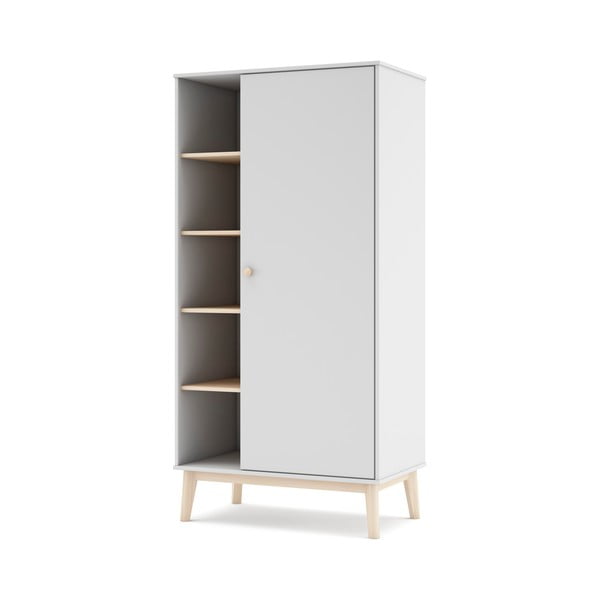 Valge laste riidekapp 90x181 cm Esteban - Marckeric-image-2