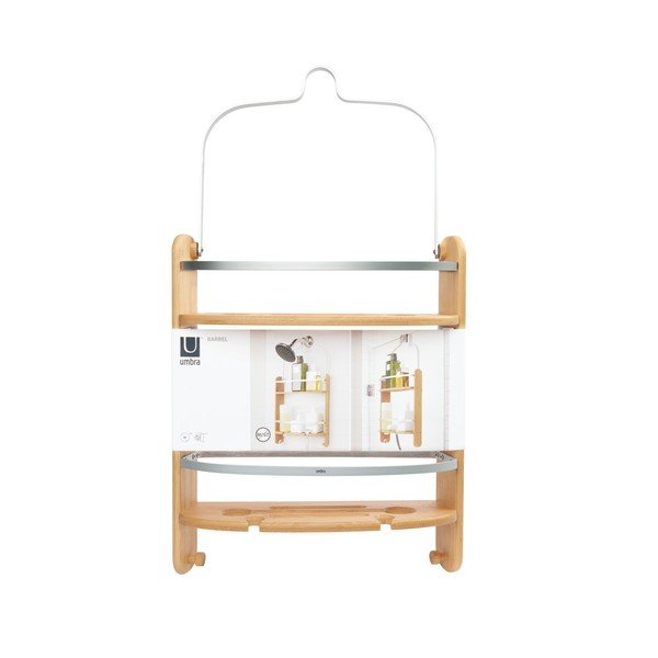 Rippuv bambusest vannitoa riiul Barrel - Umbra-image-2