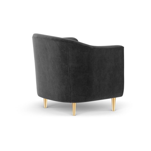 Tumehall sametist tugitool Corde - Kooko Home-image-3