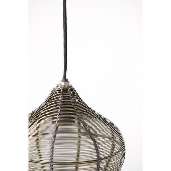 Pronksvärvi metallist ripplamp, läbimõõduga 27 cm Alvaro - Light & Living-image-4