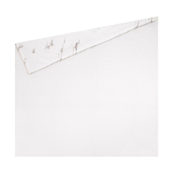 Valge kahekohaline puuvillane voodipesu, 200 x 200 cm. - Westwing Collection-image-1