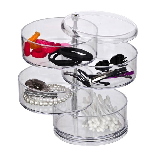 Kosmeetika korraldaja 4 lahtriga Läbipaistev - Wenko-image-3