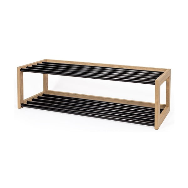 Must/füüsiline metallist jalatsiriiul - Woodman-image-3