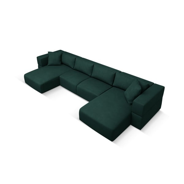 Roheline U-kujuline diivan Esther - Milo Casa-image-2