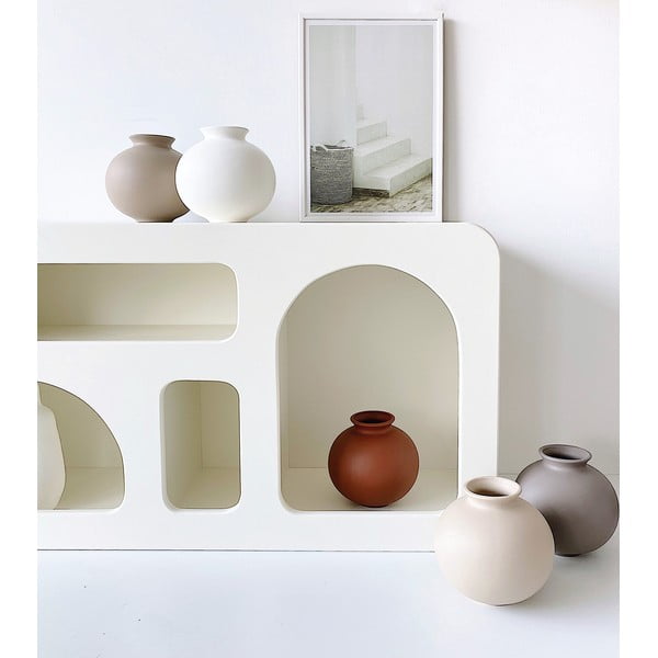 Valge keraamiline vaas Toppy - Rulina-image-1