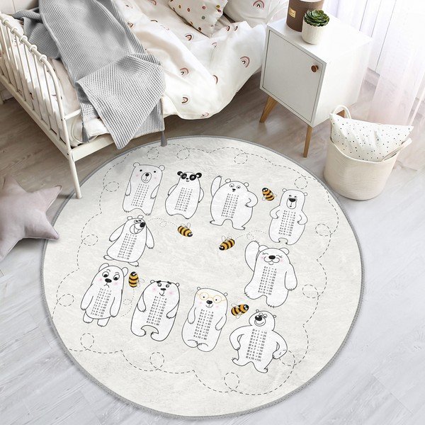Kreem laste vaip ø 80 cm Comfort - Mila Home-image-3
