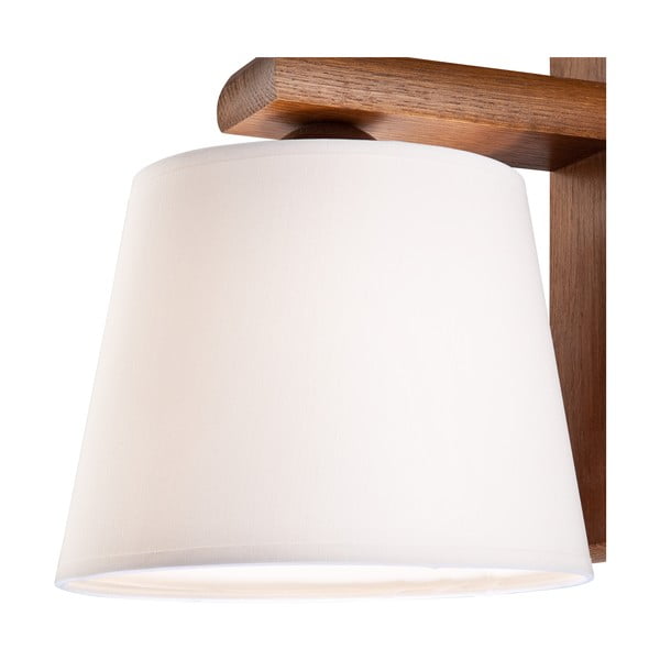 Tumepruun seinalamp ø 20 cm Aida - LAMKUR-image-4