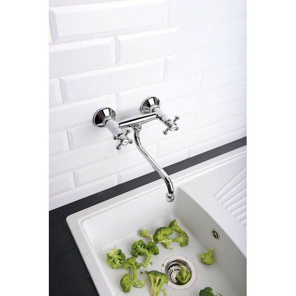 Hõbe seinasegisti (1 väljund) Antea - Sapho-image-1