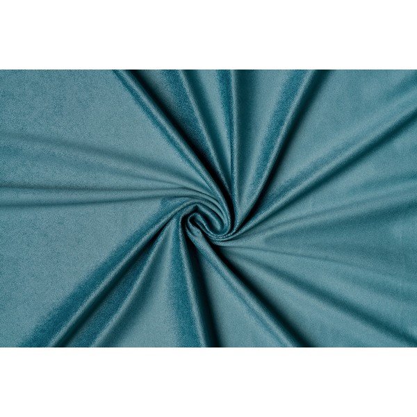 Türkiissinine sametine kardin 140x260 cm Novara - Mendola Fabrics-image-1