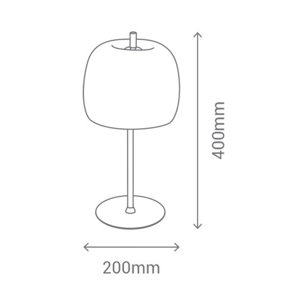 Bílá stolní lampa SULION Candy-image-2