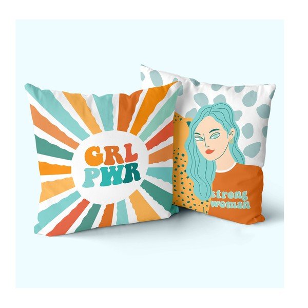 Padjapüürid 2 tk komplektis 50x50 cm Girl power - Aware-image-1