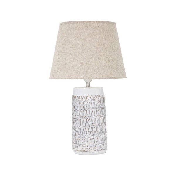 Beež laualamp tekstiilist varjuga (kõrgus 60,5 cm) Nairobi - Mauro Ferretti