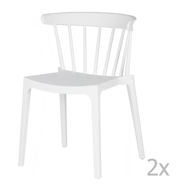 Sada 2 bílých židlí WOOOD Bliss