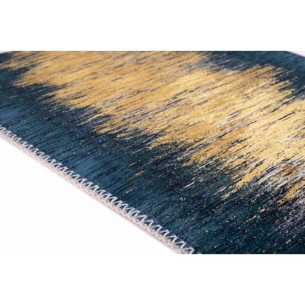 Kollane/tumesinine pestav vaip 50x80 cm Goldie - Vitaus-image-2