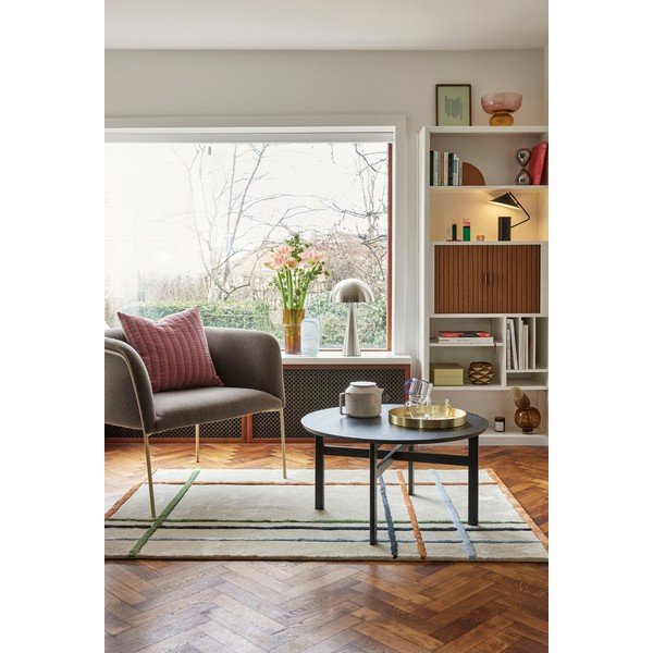 Beež vaip puuvillase seguga Ester, 120 x 180 cm - Hübsch-image-1