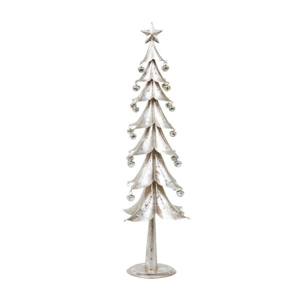 Dekorace Archipelago Silver Metal Tree With Bells, 54 cm