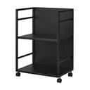 Must metallist mobiilne riiul 42x60 cm Tower - YAMAZAKI
