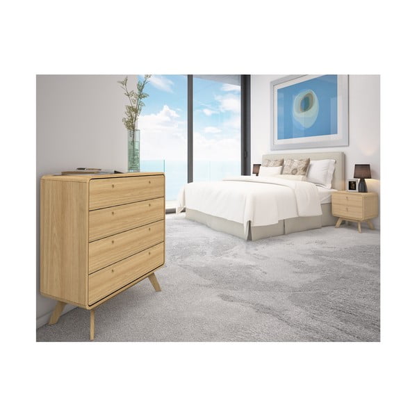 Öökapp tammepuust naturaalses värvitoonis Cassie - Støraa-image-2