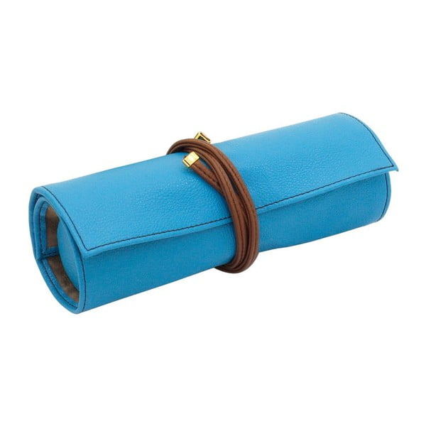 Šperkovnice Ascot Roll Azure Blue, 20x8x6 cm