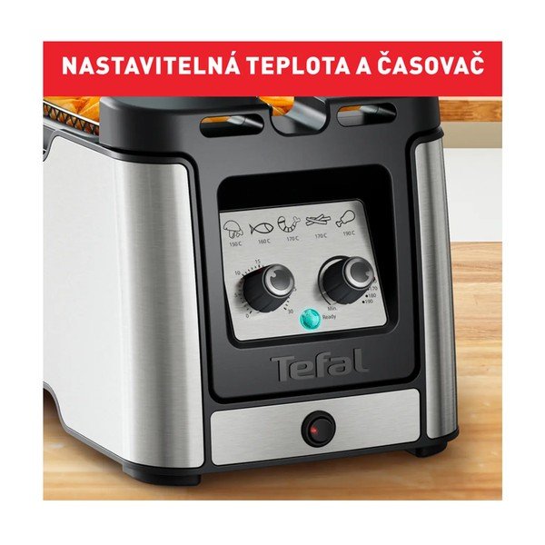 Matt must-hõbedane fritüür Clear Duo FR600D10 - Tefal-image-1