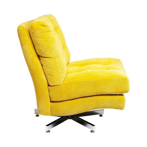 Žluté křeslo na kolečkách Kare Design Cinema-image-3