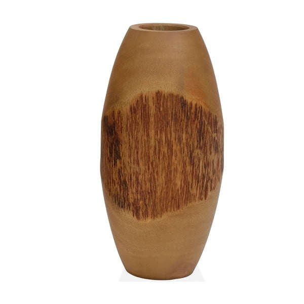Dřevěná váza Andrea House Bark Mango, 12,7 x 25,4 cm