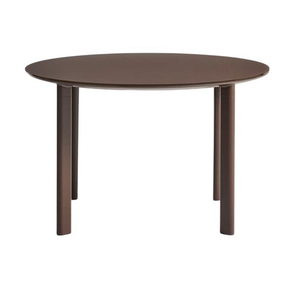 Ümmargune aiasöögilaud klaasist pealispinnaga ø 120 cm Erice - Kave Home-image-4