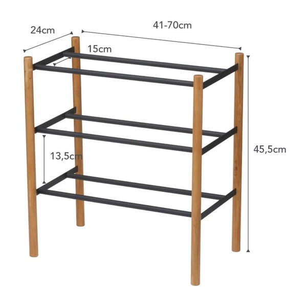 Metallist jalatsiriiul must-puit - YAMAZAKI-image-2