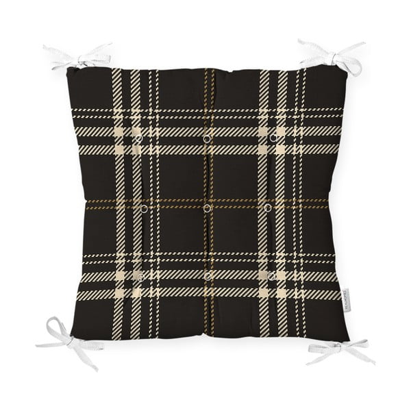 Tooli istmepadi Flanell Must, 40 x 40 cm - Minimalist Cushion Covers
