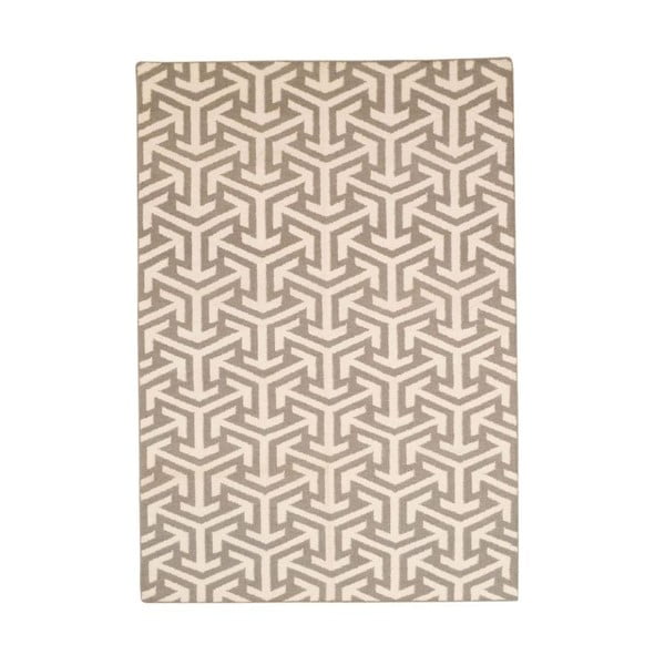 Ručně tkaný koberec Bakero Kilim 103 Grey, 120x180 cm