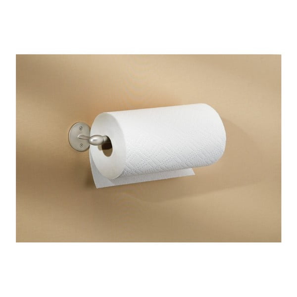 Hõbedane teras majapidamispaberi hoidja seinalekinnituv Orbinni – iDesign-image-2