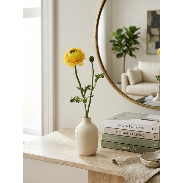 Kunstlill (kõrgus 50 cm) Buttercup - Ego Dekor-image-2