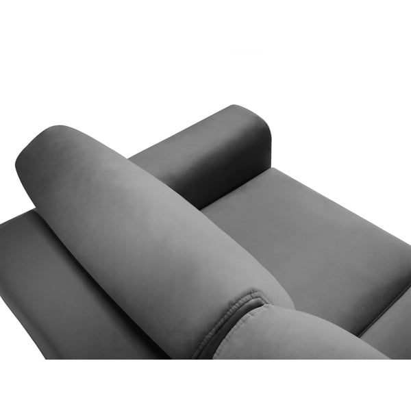 Helehall sametist panipaigaga diivanvoodi 235 cm Kyoto - Cosmopolitan Design-image-4