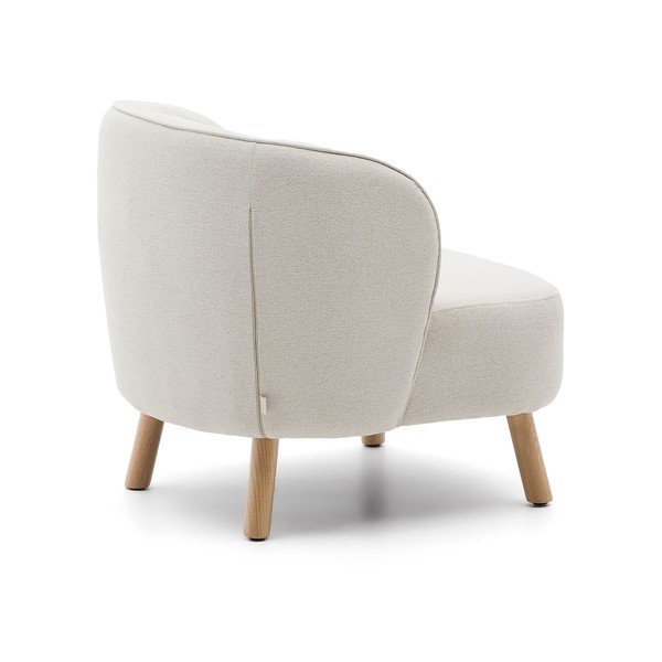 Kreem šenillist tugitool Ulit - Kave Home-image-4