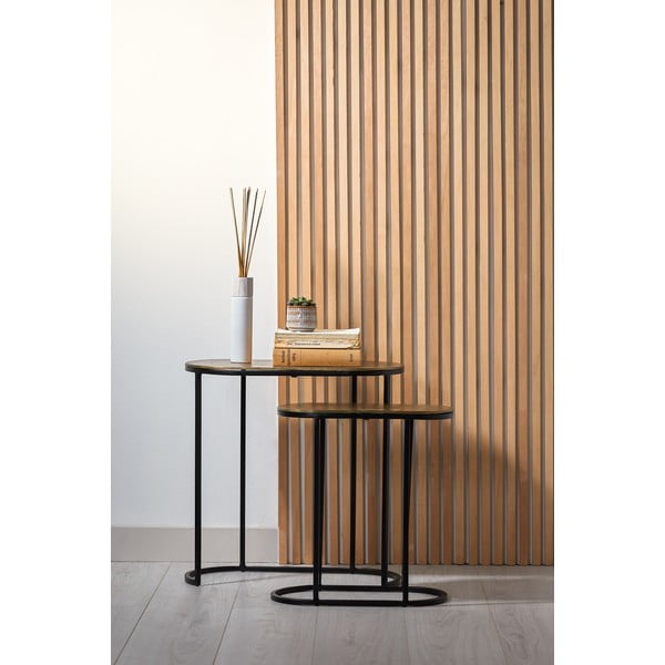 Metallist diivanilauad, 2 tk komplektis 26x53 cm Bocov - Light & Living-image-1