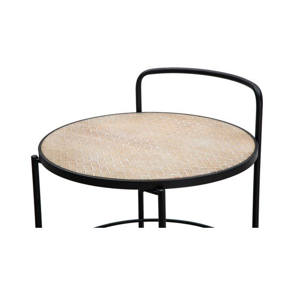 Metallist ratastega serveerimislaud 41,5x40 cm Arex - Mauro Ferretti-image-3