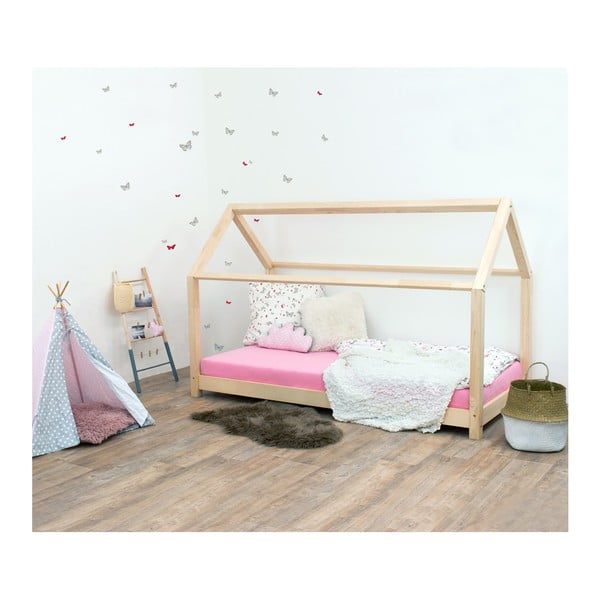 Přírodní dětská postel ze smrkového dřeva Benlemi Tery, 70 x 160 cm
