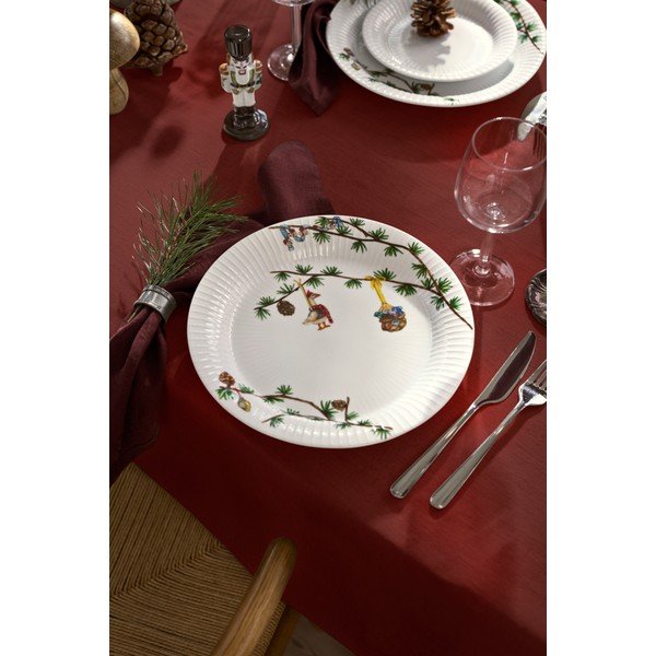 Valge portselantaldrik jõulumotiiviga ø 27 cm Hammershøi Christmas - Kähler Design-image-3