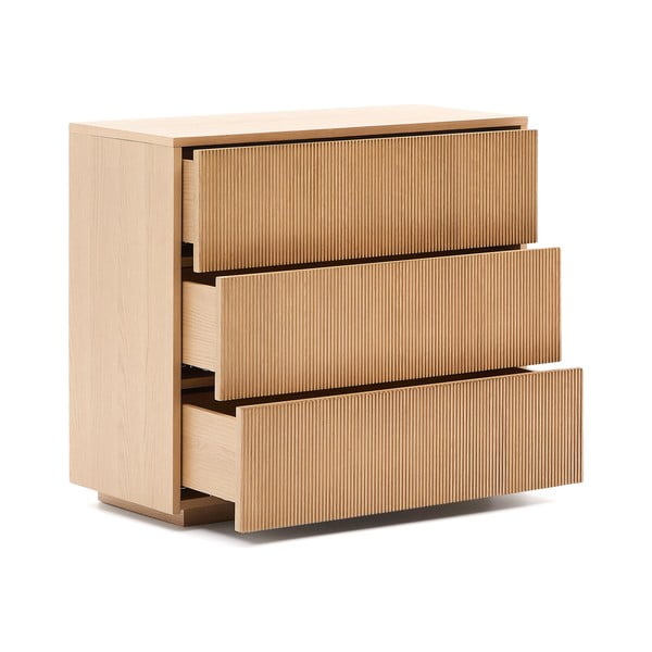 Tammespoonist kummut 90x79x50 cm Helvine - Kave Home-image-3