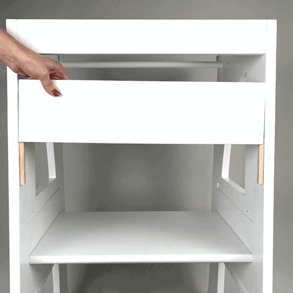 Přední tyrkysová lišta k učicí věži Montessori - Rocket Baby-image-3