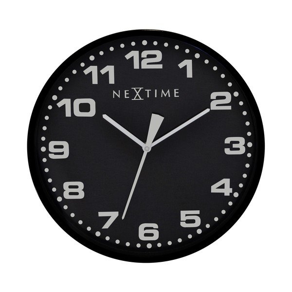 Hodiny Dash Black, 35 cm