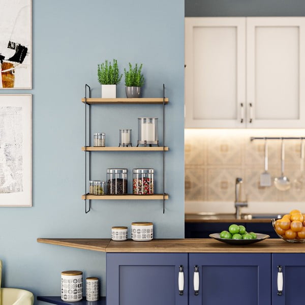 Tammedekooriga riiul 40 cm Pulalis - Kalune Design-image-1